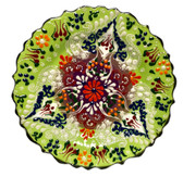  Turkish Ceramics~7 inch Plate-green