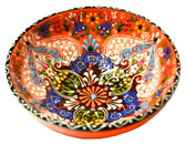 Turkish Ceramics~Large Bowl~orange