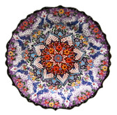 Turkish Ceramics~Hand Painted Ceramic Plate~Purple~12inch