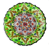 Turkish Ceramic Plate-10 inch/25cm-green