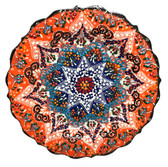 Turkish Ceramic Plate-10 inch/25cm-orange