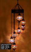 Mosaic Glass Chandelier