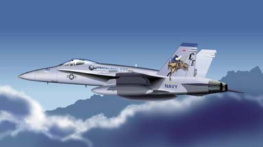 F-18 Hornet US Marine Corps VMFA, 1:100 Franklin Mint FM-5167