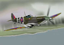 Supermarine Spitfire Royal Air Force WWII Diecast Model