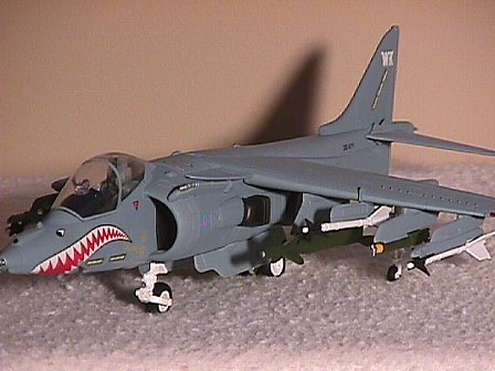 Harrier GR. MK. 7 RAF Sharksmouth Harrier, 1:48 Franklin Mint FM