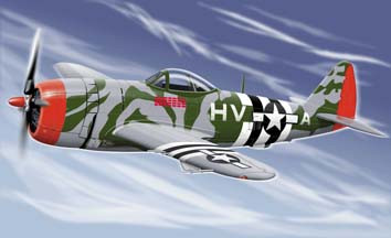 Forces of Valor Republic P-47D Thunderbolt Diecast USAAF 56th FG Gabby Gabreski 