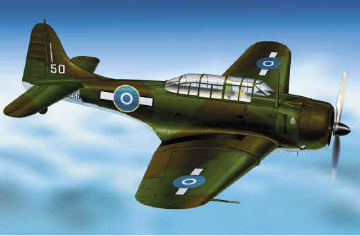 SBD Dauntless Royal New Zealand Air Force, 1:48 Franklin Mint FM