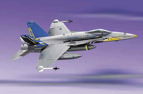 F/A-18 Hornet DIE CAST Metall Yat Ming 1:72 