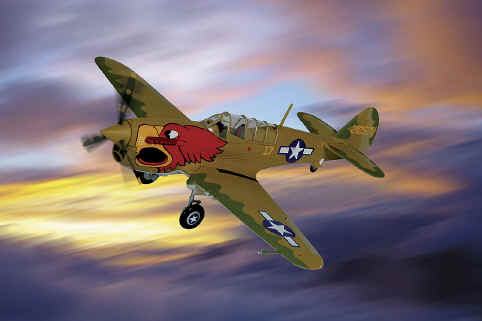 フランクリンミント コレクションアーマー P-40 ウォーホーク P-40N Warhawk Army Pilot Class 43-K, 1:48 Franklin Mint FM-B11E377