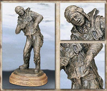 Sculpted Figures "And There I Was" Garman Sculptures