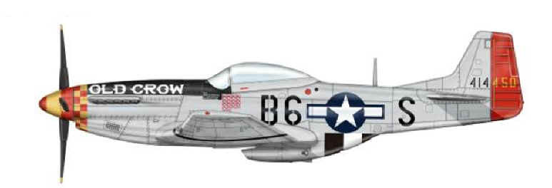 363rd FS Air Force 1 1/72 P-51D Mustang Old Crow USAAF 357th FG