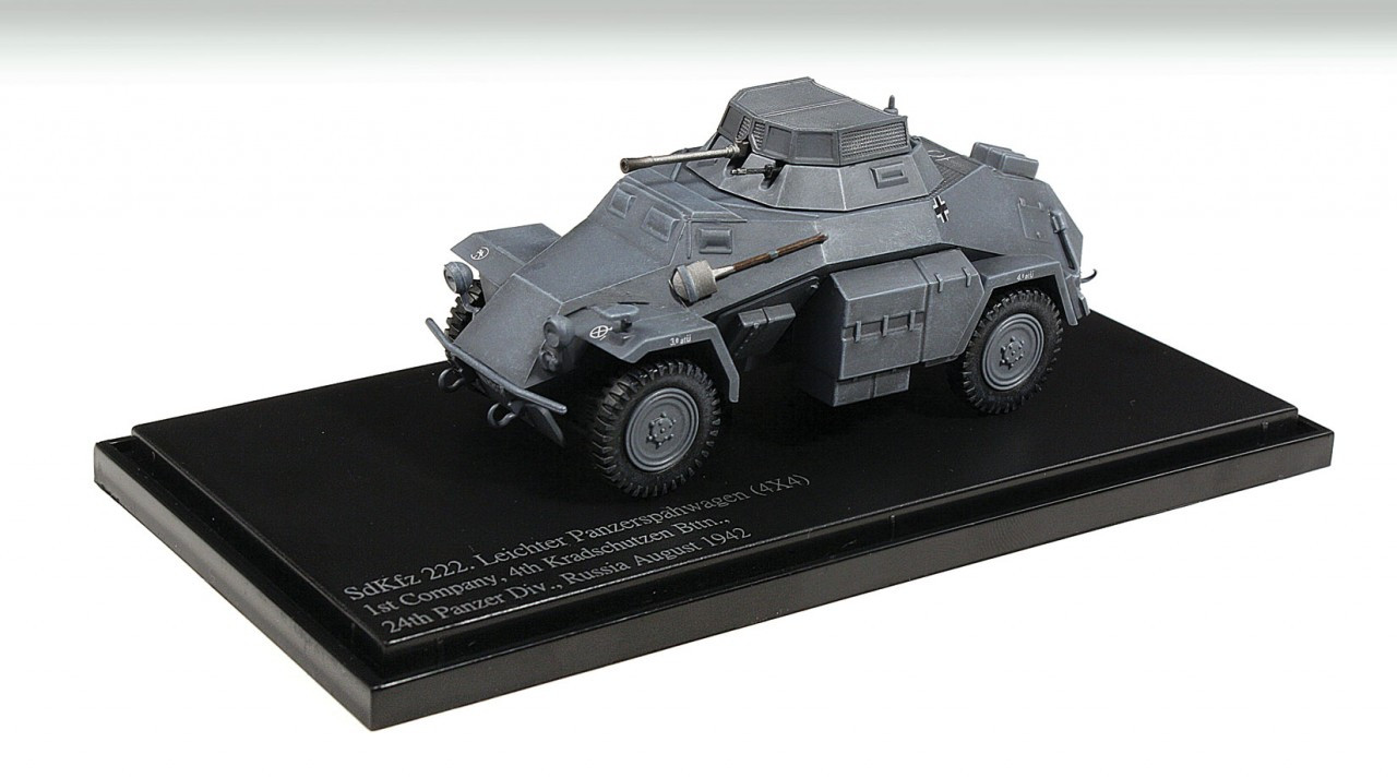 Sd Kfz 222 Leichter Panzerspahwagen 1st Company 4th Kradschutzen Bttn 24th Panzer Division 1942 1 48 Hobby Master Hm Hg1401