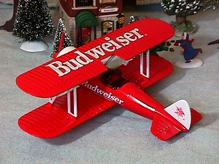 Stearman Bi-Plane Budweiser, Spec Cast SC-37535