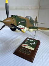 P-40 Tomahawk Tex Hill (signed on base plate)