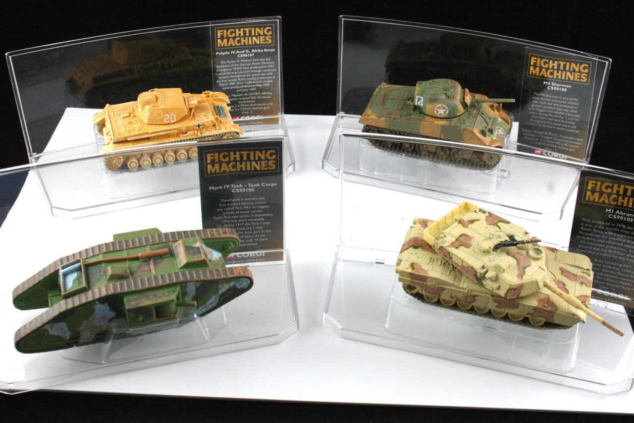 Collectors Set of Four History of Tank Warfare Corgi