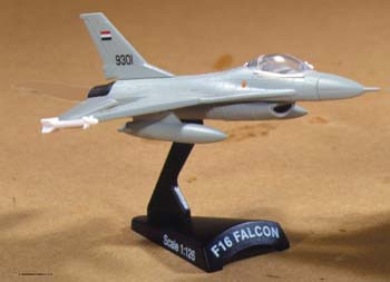 F-16 Falcon Diecast Model, 1:126 Postage Stamp Collection MP-5399