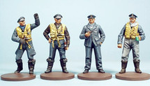 Metal Figures WWII British R.A.F. German Luftwaffe WWII Pilots
