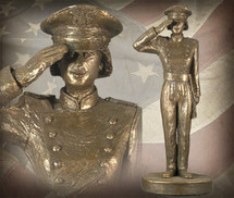 "USAFA Cadet - Female" Bronze-Toned Sculpture Garman Sculptures