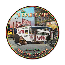 "Airplane Cafe Large" Pasttime Signs