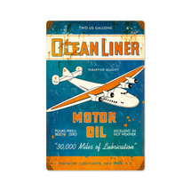 "Ocean Liner Oil" Pasttime Signs