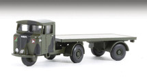 Mechanical Horse with Flatbed Trailer - Royal Army Service Corps