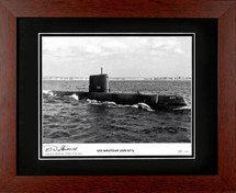 USS Nautilus framed photograph Signed by Vice Admiral Eugene P. Wilkinson