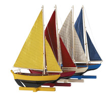Sunset Sailers, Set Of 4 Authentic Models