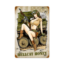 Hellcat Honey Vintage Metal Sign Pasttime Signs