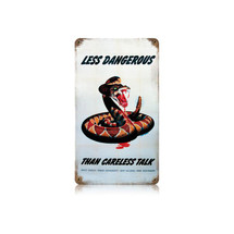 Dangerous Snake Vintage Metal Sign Pasttime Signs