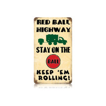 Red Ball Vintage Metal Sign Pasttime Signs