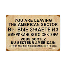 American Sector Vintage Metal Sign Pasttime Signs PT-V926