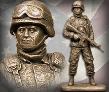 Sculpted Figures "American Soldier Male" Garman Sculptures