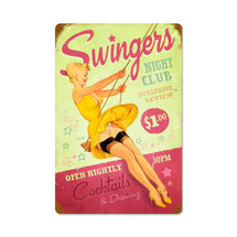 Swingers Club Vintage Metal Sign Pasttime Signs