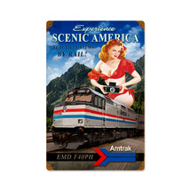 Scenic America Vintage Metal Sign Pasttime Signs