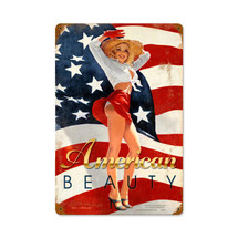 American Beauty Vintage Metal Sign Pasttime Signs