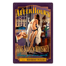 After Hours Scotch Metal Sign Pasttime Signs