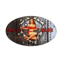Plane Jane Oval Metal Sign Pasttime Signs