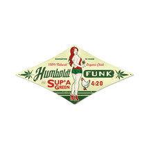 Humboldt Funk Diamond Metal Sign Pasttime Signs