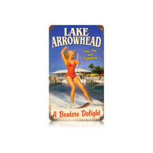 Lake Arrowhead Vintage Metal Sign Pasttime Signs