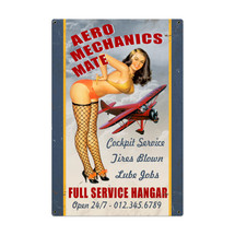Aero Mechanics Mate Metal Sign Pasttime Signs