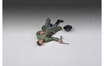 Dead German Officer--single figure and helmet