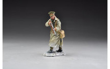 British Officer in Trench coat with rifle (Winter 1914/1919)--single figure