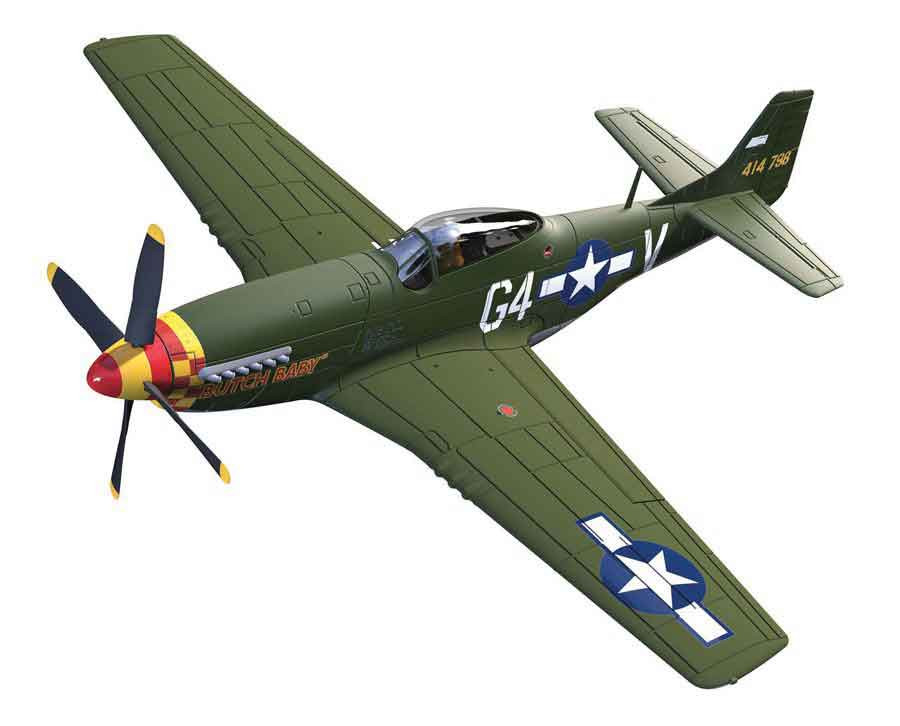 kasteel Piraat landen P-51D Mustang #44-14798 "Butch Baby", Julian Bertram, 1:72 Corgi CG-AA27701