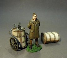 Mechanic and Oil Cart