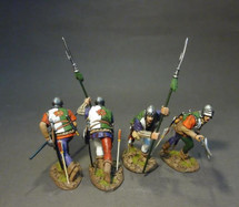 Four Lancastrian Billmen, The Retinue of Henry Tudor