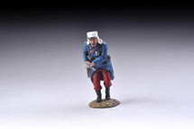 Charging Legionnaire in greatcoat with bayonet fixed (red trousers)