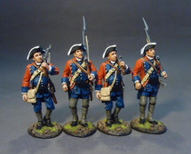 Four Line Marching Redcoats