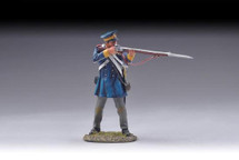 Standing firing rifleman with bayonet fixed