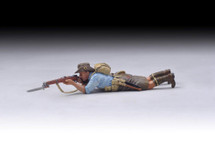 Australian Lying down rifleman (blue/grey shirt)