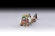 British soldier lying down rifleman (white shirt)